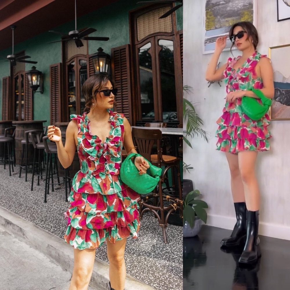 Love the Label Sage Ruffle Mini Dress sz S